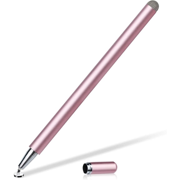 Pink Stylus Touch Screen Pen for iPhone 15/16/Plus/Pro/Pro Max/16e - Fiber Tip Aluminum Lightweight