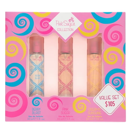 Pink Sugar Assorted Perfume Gift Set for Women, 3 Pieces