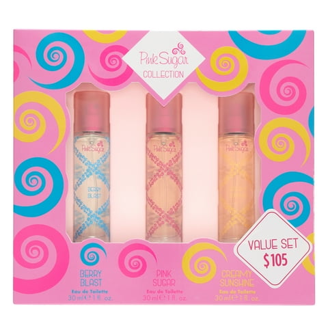 Pink Sugar Assorted Perfume Gift Set for Women, 3 Pieces