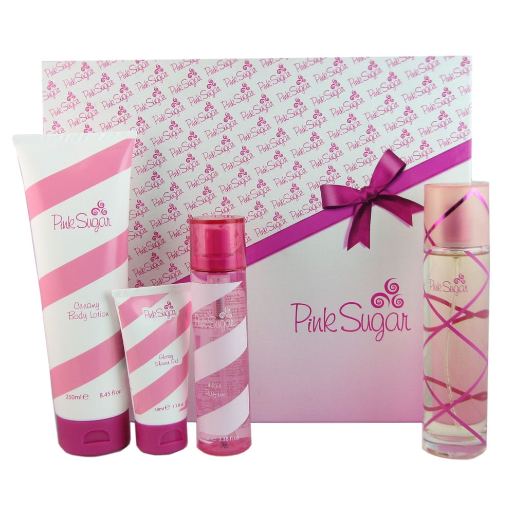 Pink Sugar by Aquolina 3pc Gift Set 3.4 oz + Shower Gel + Body Lotion for  Women - ForeverLux