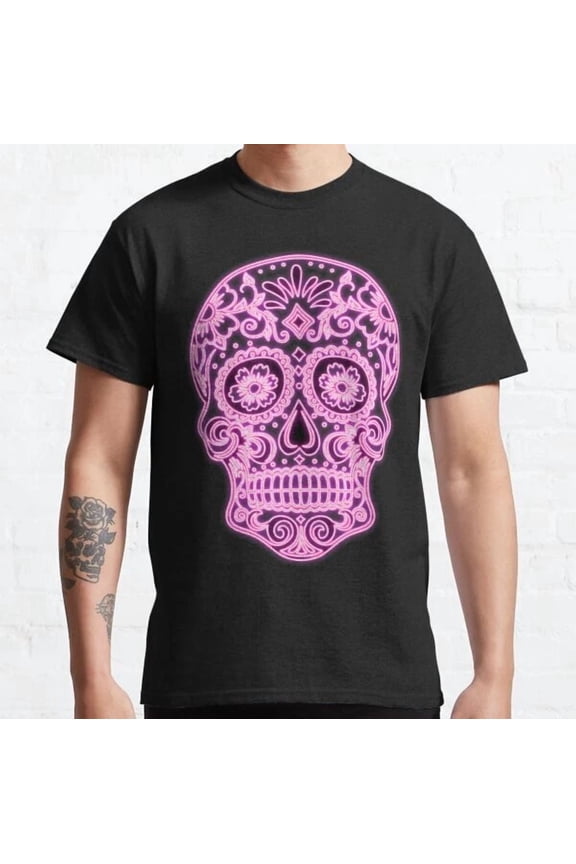 Pink Sugar Skull Classic T-Shirt