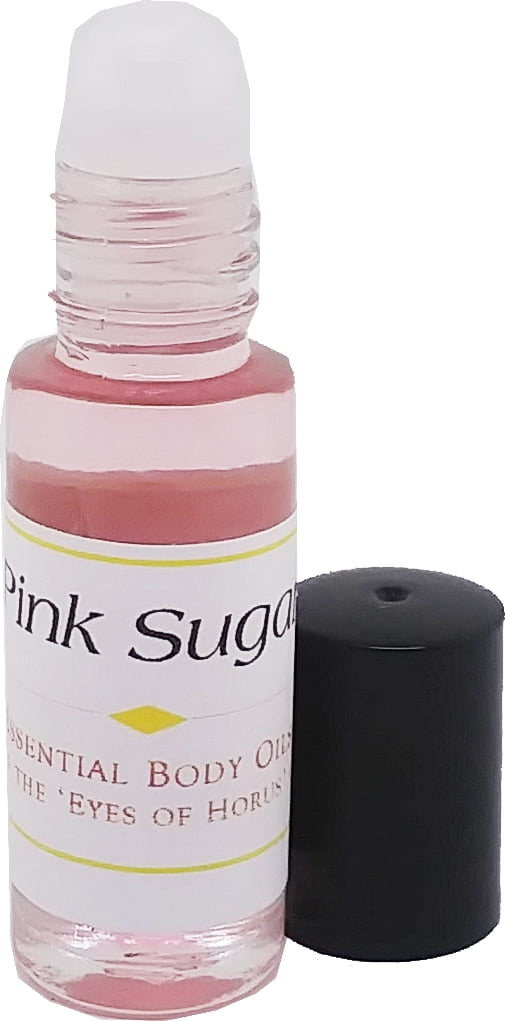 Pink Sugar - Type for Women Perfume Body Oil Fragrance [Roll-On - Clear  Glass - Pink - 1/8 oz.] 