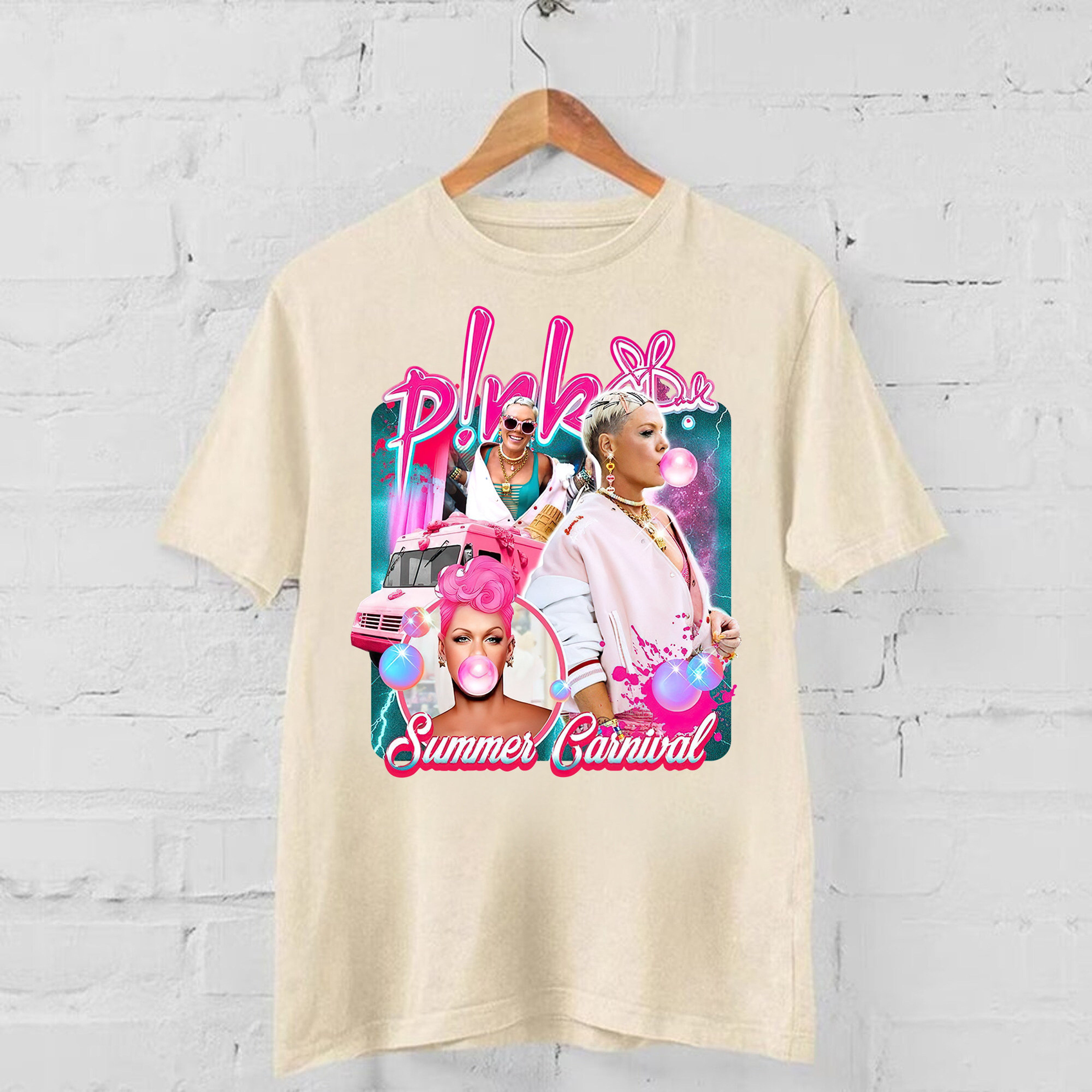Pink Summer Carnival Tour 2024, Pink Bootleg Graphic Design Tee Shirt, Gift For Men And Women
