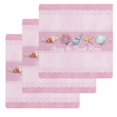 thumbnail image 1 of Pink Summer Coastal Kitchen Dish Towels for Drying Dishes Set of 3, Modern Ocean Waves Starfish Shell Waffle Weave Microfiber Hand Tea Bathroom Towels Quick Dry & Absorbent Towel 12x12, 1 of 7