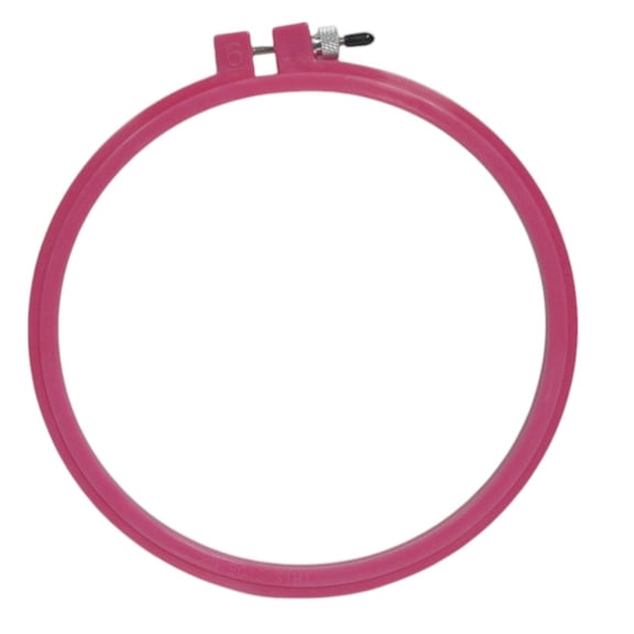 Pink Susan Bates Hoop-La Embroidery Hoop 6 Inch