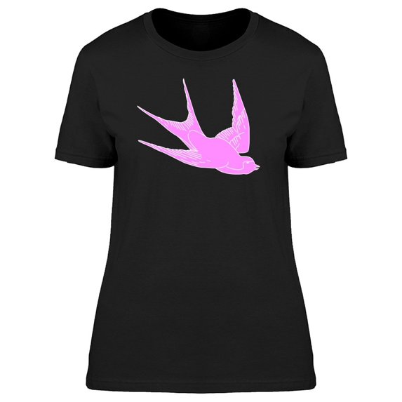 Pink Swallow Silhouette Tee Women's -Image by Shutterstock