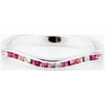 thumbnail image 1 of Pink Swarovski Crystal Stackable ring in Sterling Silver, 1 of 1