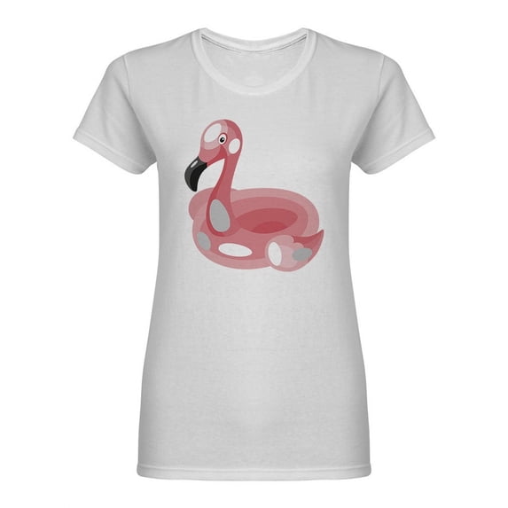 Pink Swimming Inflatable Shaped T-Shirt Women -Image by Shutterstock, Female Medium