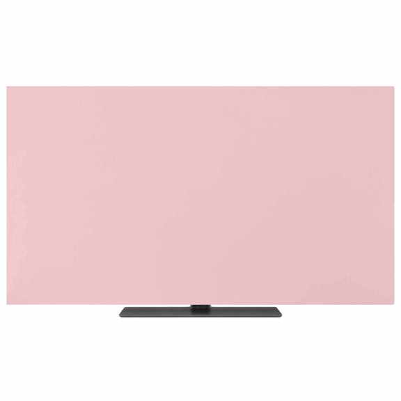 Pink TV Dust Cover, Stretchable TV Screen Desktop Computer Protector Cover, Farmhouse Pink Decor Television Dustproof Slipcover Indoor Outdoor Decor for 36–40 Inch Flat or Curved TVs