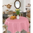 thumbnail image 1 of Pink Tablecloth Square Table Cloth 60x60 , Waterproof Tablecloth Outdoor Table Cloth, Pure Pink Washable Table Cover for Kitchen Dining Party, 1 of 8