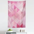 thumbnail image 1 of Pink Tapestry, Abstract Vintage Triangles Mosaic Grid Style Graphic Pattern Design Image Print, Fabric Wall Hanging Decor for Bedroom Living Room Dorm, 5 Sizes, Pink, by Ambesonne, 1 of 1