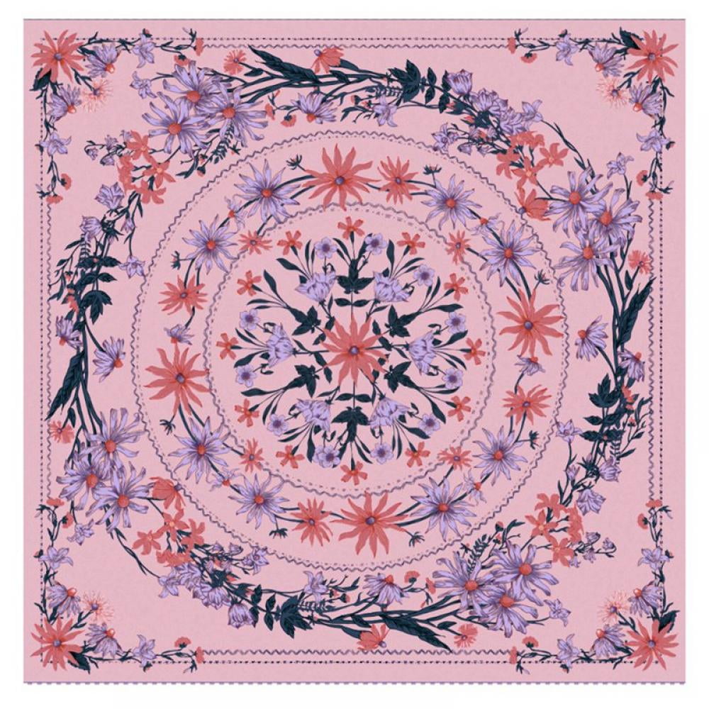 Pink Tapestry Hippie Bohemian Floral Tapestries Wall Hanging for Room Bedroom