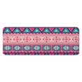 thumbnail image 1 of Pink and Teal Geometric Boho Pattern Kitchen Rug Mat,Kitchen Runner Rugs Non Skid Washable,Decorative Kitchen Floor Mats for Kitchen,Sink,Laundry,17"x47.2", 1 of 7