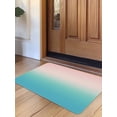 thumbnail image 1 of Pink Teal Ombre Door Mat&nbsp;Indoor Outdoor Entrance, Non Slip Rug for Kitchen Bathroom Entryway Rug, Modern Abstract Art Gradient Aesthetics Washable Doormat Floor Mat 20x31.5 Inch, 1 of 8