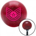thumbnail image 1 of Pink Technical Sergeant Red Metal Flake Shift Knob with M16 x 1.5 Insert Shifter, 1 of 1