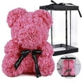 thumbnail image 1 of RECUTMS Teddy Flower Bear Rose Teddy Bear 10 inch Rose Bear Wedding Party Decoration Gift Box for Valentines Day Gifts Mothers Day Anniversary Birthday Present (Pink), 1 of 7