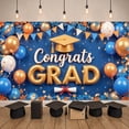 thumbnail image 1 of Pink Theme Graduation Banner Graduation Cap Design Class of 2026 Display Polka Dot Balloons Star Decorations Graduation Backdrop for Graduation Ceremony Class of 2026 Party Graduation Photo Shoot, 1 of 8