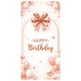 thumbnail image 1 of Pink Theme Happy Birthday Banner Decorative Balloons Event Decoration for Birthday Party Celebration Indoor Decoration Kids Party, 1 of 6