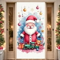 thumbnail image 1 of Pink Theme Santa Banner Reindeer Pattern Christmas Banner Gift Elements Snowflake Decor Holiday Banner for Christmas Party Family Gathering Indoor Decoration, 1 of 9