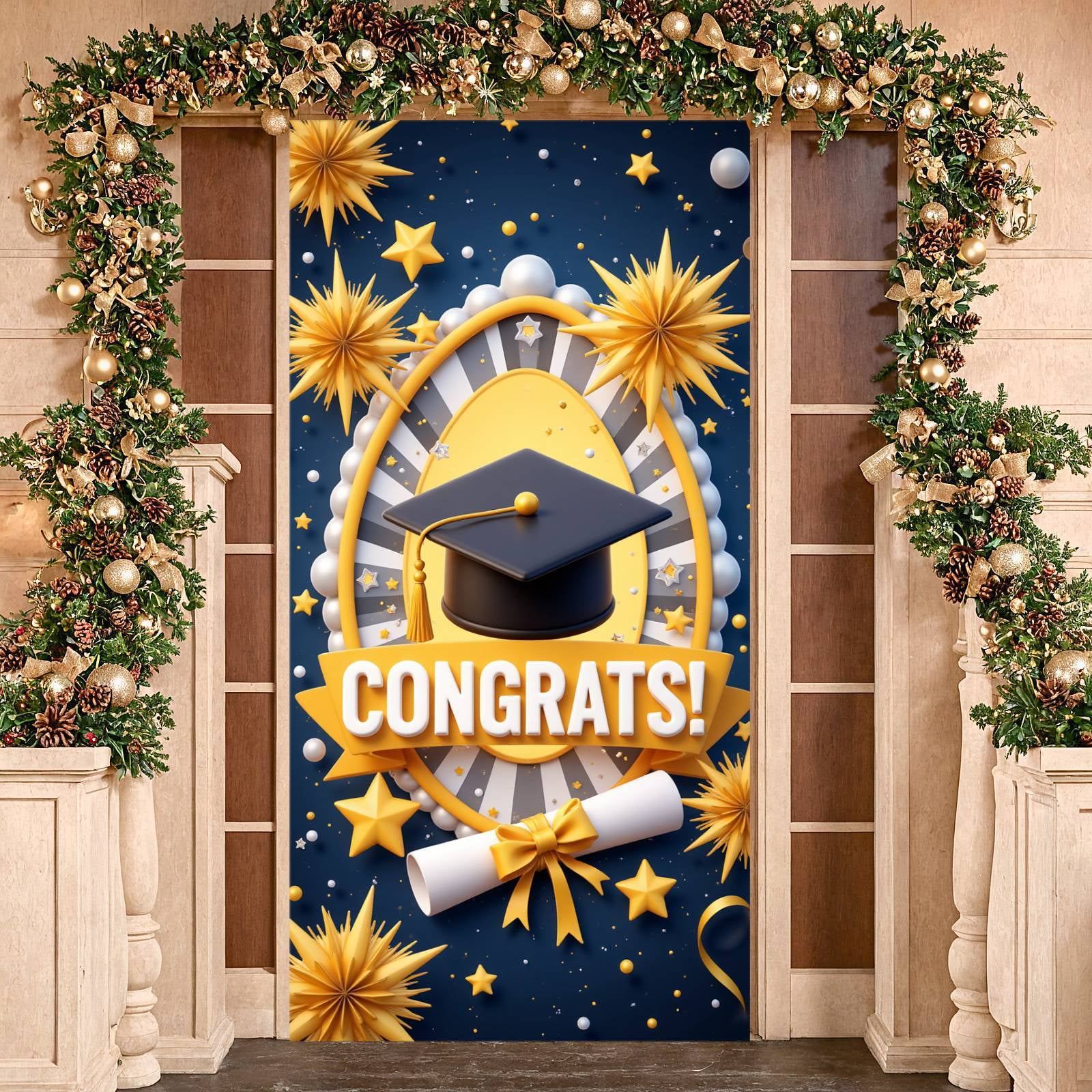 Pink Theme Senior Graduation Banner Senior Grad Design Class of 2026 ...