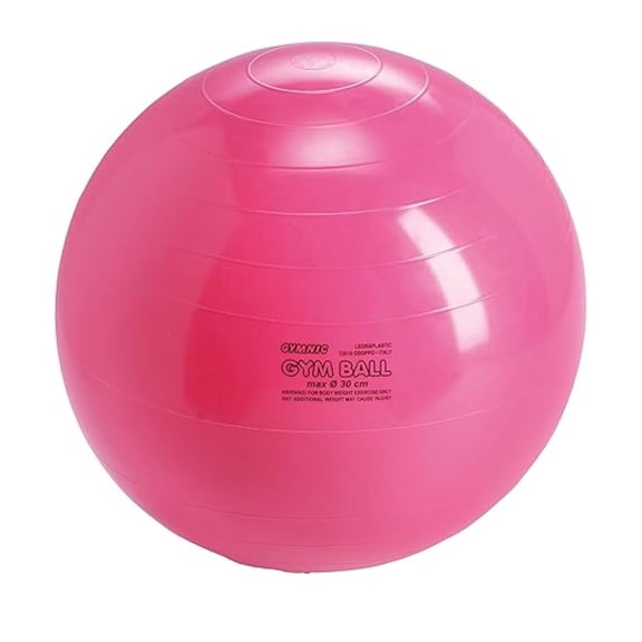 Pink Therapy Ball 12 Inch - Physio Exercise Ball for Balance, Gymnastics & Core Strength - 300lb Capacity - Latex-Free