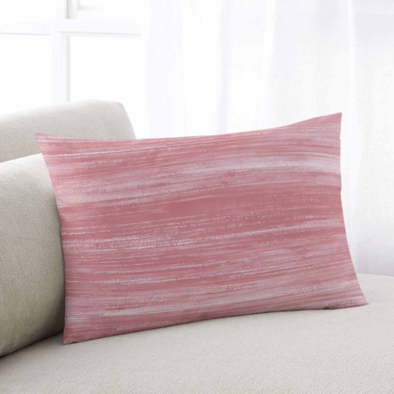 Pink Throw Pillow Covers, Vintage Modern Abstract Art Ombre Soft Breathable Pillow Cases with Invisible Zipper for Sleeping, Small Pillowcases for Couch Bed Sofa Chair 16x24 Inches