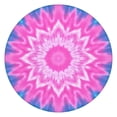 thumbnail image 1 of Pink Tie Dye Lotus Pattern Round Fitted Tablecloth with Elastic Edge,Dining Table Cover Waterproof,Outdoor Round Tablecloth for Camping,Dining,Indoor and Outdoor, 1 of 7