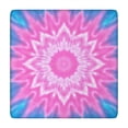 thumbnail image 1 of Pink Tie Dye Lotus Pattern Square Fitted Tablecloth with Elastic Edge,Square Table Cover,Washable Elastic Table Cover for Home Kitchen Party Decor 34"x34", 1 of 6
