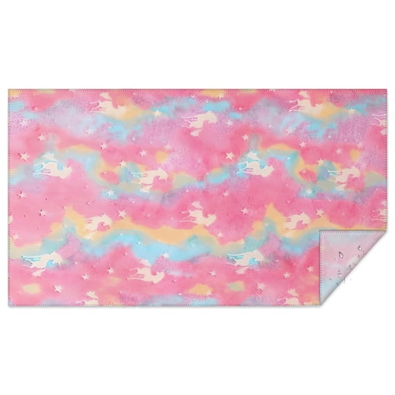 Pink Tie Dye Pattern Rectangle Tablecloth 60"x102",Waterproof Polyester Rectangle Table Cloth, Wipeable Spillproof Polyester Tablecloth for Dining, Camping, Indoor and Outdoor