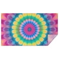 thumbnail image 1 of Pink Tie Dye Petal Mandala Pattern Rectangle Tablecloth 60"x102",Waterproof Polyester Rectangle Table Cloth, Wipeable Spillproof Polyester Tablecloth for Dining, Camping, Indoor and Outdoor, 1 of 6