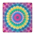 thumbnail image 1 of Pink Tie Dye Petal Mandala Pattern Square Fitted Tablecloth with Elastic Edge,Square Table Cover,Washable Elastic Table Cover for Home Kitchen Party Decor 34"x34", 1 of 6