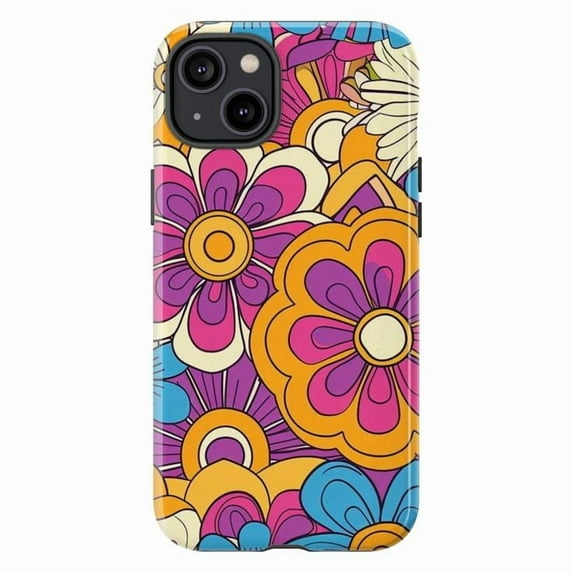 Pink Tiger Zodiac Phone Case, Whimsical Lunar New Year Art iPhone Cover, Cute Eastern-Inspired Protective Case for iPhone 16 15 14 13 12 11 Plus Pro Max Mini