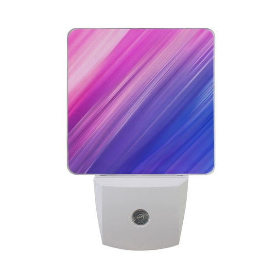 Pink To Blue Gradient Color Night Light 2 Pack LED Nightlight Plug into Wall Dusk to Dawn Sensor Soft White