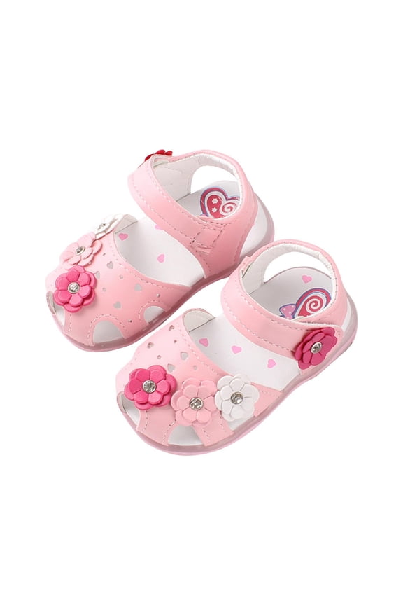 Pink Toddler Light Up Sneakers Breathable Soft Sole Outdoor Glowing Casual Shoes For Play