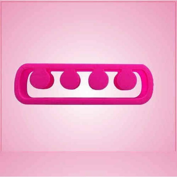 Pink Toe Holder Cookie Cutter