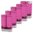 thumbnail image 1 of Pink Toilet Paper 6 Rolls Pack, 140 Sheets - Renova 5-Pack Decorative Bathroom Tissue, 3-Ply Soft & Strong, Eco-Friendly, Sandalwood Scented Core, 1 of 7