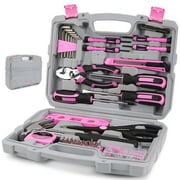 Pink Tool Set, 149-Piece Basic Home Repair Kit - Small Tool Kit for Women, Ideal for Home and Office