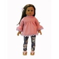 thumbnail image 1 of Pink Top & Floral Leggings Made to fit an 18in Doll | American Fashion World, 1 of 2