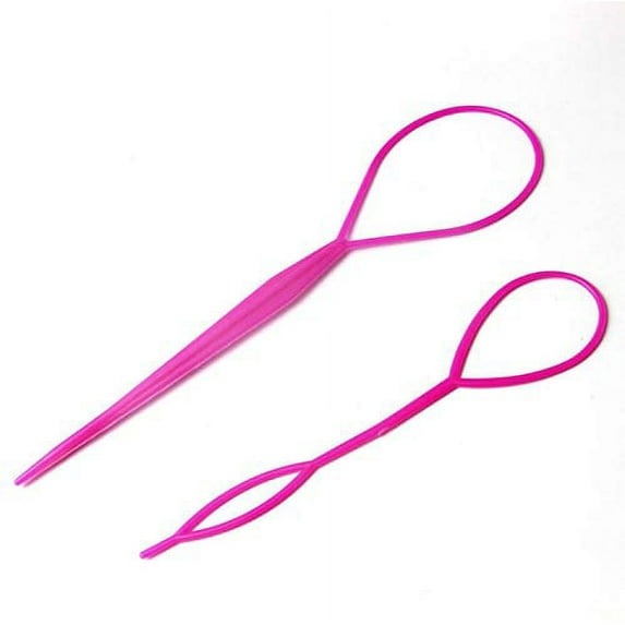 Pink Topsy Hair Tail Tool, 2 Pack, Braid Accessories Ponytail Maker