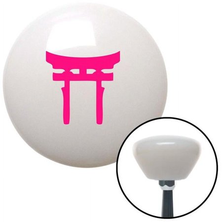 Pink Torii White Retro Shift Knob with M16 x 1.5 Insert Shifter Auto Manual Custom
