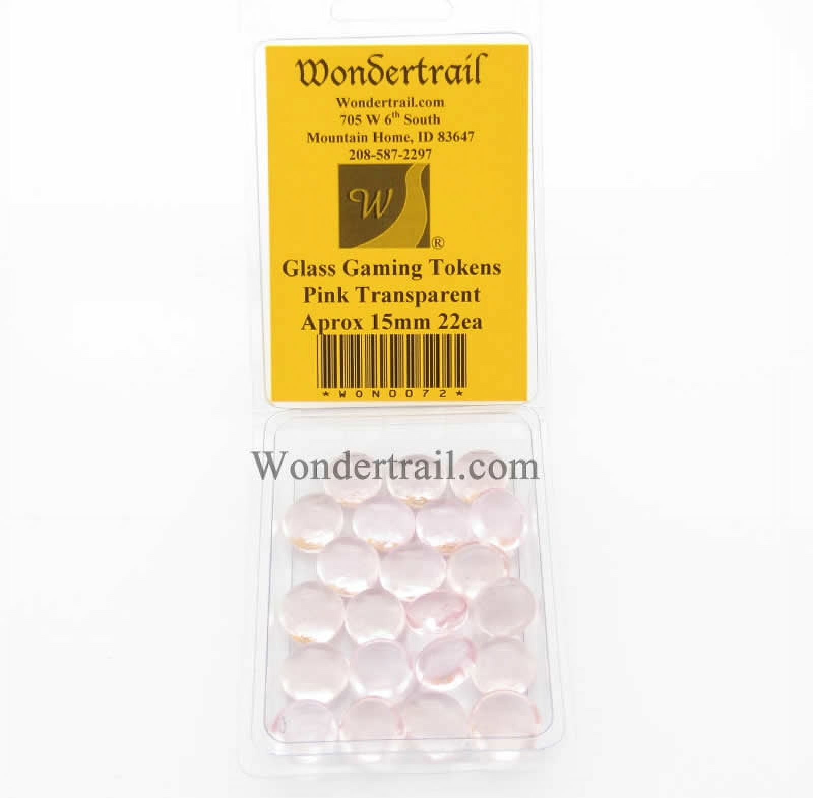 Pink Transparent Gaming Counter Tokens Aprox 15mm Pack of 22 ...