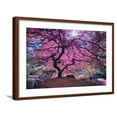 thumbnail image 1 of Art.com Pink Tree 2 Photographic Print by Moises Levy, Brown Frame Wall Art, 29" x 21", 1 of 5
