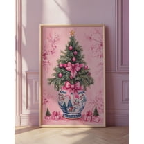 Pink Tree Chinoiserie Art Print Poster Decor Wall Art Wall Decor, Unframed Poster Size 8x12 F03.1.22l189