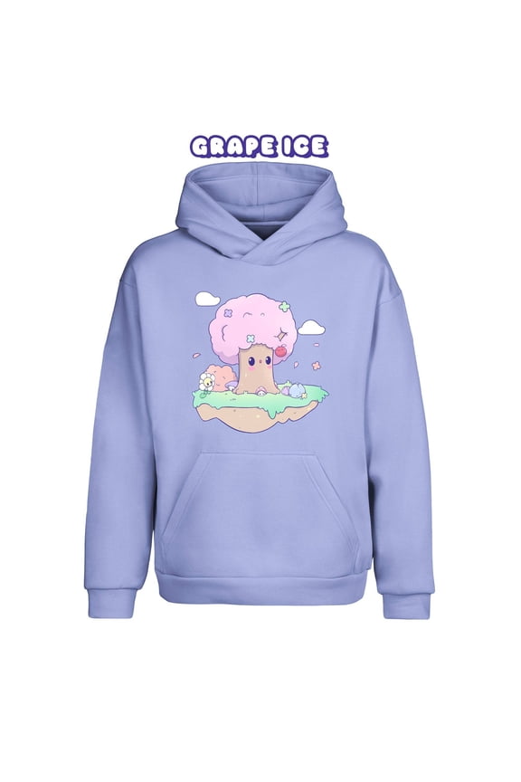 Pink Tree Pullover Urban Hoodie