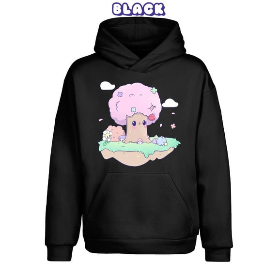 Pink Tree Pullover Urban Hoodie