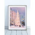 thumbnail image 1 of Pink Tree Village Wall Art Print, Unframed Paper Poster 8x10in, 1 of 4