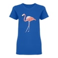 thumbnail image 1 of Pink Tropical Bird Flamingo Shaped T-Shirt Women -Image by Shutterstock, Female Large, 1 of 2