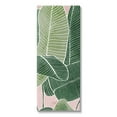 thumbnail image 1 of Pink Tropical Patterned Leaves Botanical & Floral Graphic Art Gallery Wrapped Canvas Print Wall Art, 1 of 7