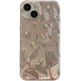 thumbnail image 1 of Pink Tulip Flowers Butterfly Water Ripple Phone Case Compatible with iPhone Case (Pink,iPhone 14), 1 of 6