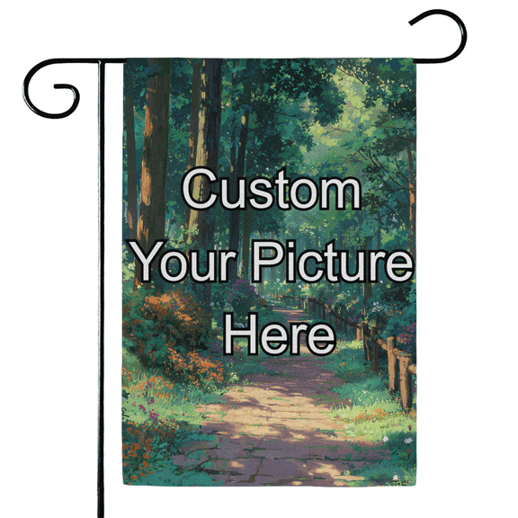Pink Tulip Garden Flag 12x18 Inch Double Sided for Outside, Floral Welcome Yard Outdoor Flag